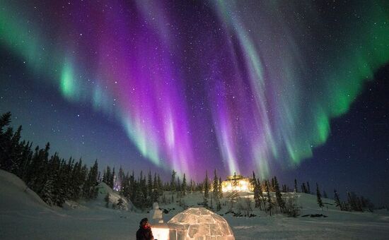 Kuzey Işıkları-Rusya Lapland